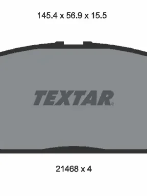 Sada brzdových destiček, kotoučová brzda TEXTAR 2146801 Akční Nabídka