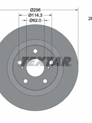 Brzdový kotouč TEXTAR 92168803 Rychlé Dodání