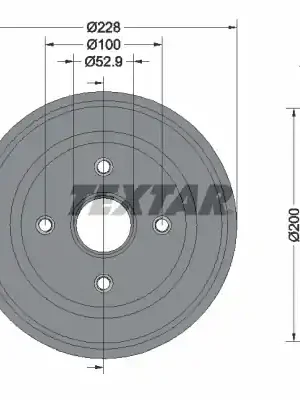 Koupit Online Brzdový buben TEXTAR 94024100