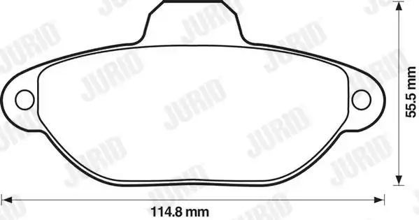 Novinka Sada brzdových destiček, kotoučová brzda JURID 571749J