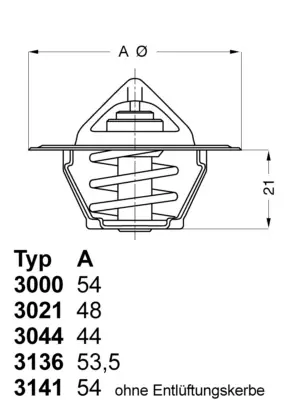 Nová Kolekce Termostat, chladivo WAHLER 313688D50