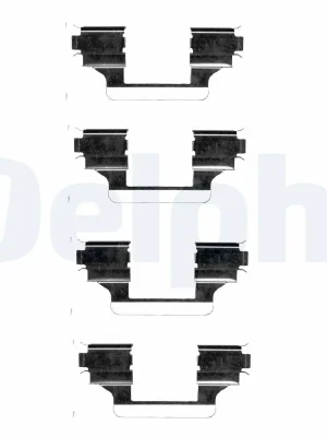 Originální Sada příslušenství, obložení kotoučové brzdy DELPHI LX0403