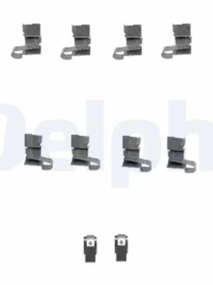 Ověřený Sada příslušenství, obložení kotoučové brzdy DELPHI LX0432
