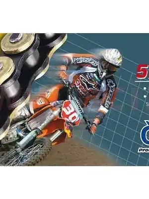 řetěz 520MX, ČZ - ČR (barva zlatá, 104 článků vč. rozpojovací spojky CLIP) Speciální Cena