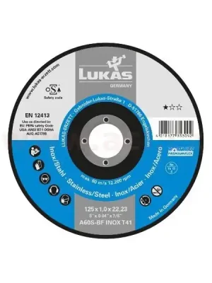 Akce Řezný kotouč 115x1,6 mm (pro ocel), LUKAS (Německo)