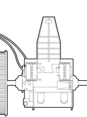 Vnitřní ventilátor DENSO DEA05009 Autentický