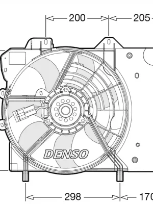 Větrák, chlazení motoru DENSO DER21024 Oblíbený