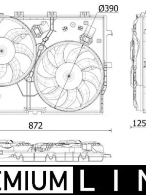 Větrák, chlazení motoru MAHLE ORIGINAL CFF 550 000P Poslední Šance