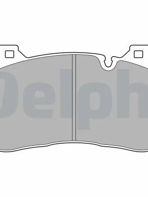 Zlevněný Sada brzdových destiček, kotoučová brzda DELPHI LP3626