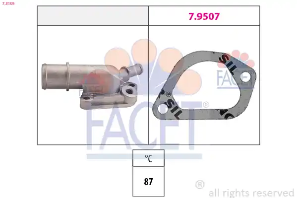Nová Kolekce Termostat, chladivo FACET 78159
