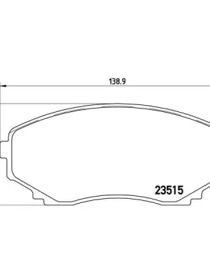 Aktuální Sada brzdových destiček, kotoučová brzda BREMBO P 49 028