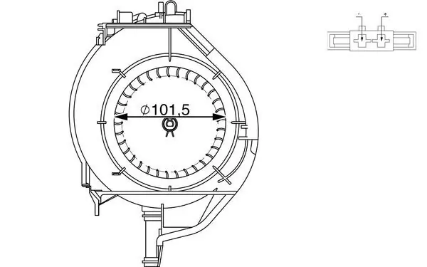 Vnitřní ventilátor MAHLE ORIGINAL AB 266 000S Nejprodávanější