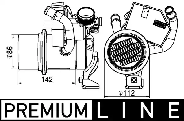 Chladič, recirkulace spalin MAHLE ORIGINAL CE 5 000P Nová Kolekce