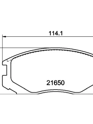 Rychlé Dodání Sada brzdových destiček, kotoučová brzda HELLA PAGID 8DB 355 017-161