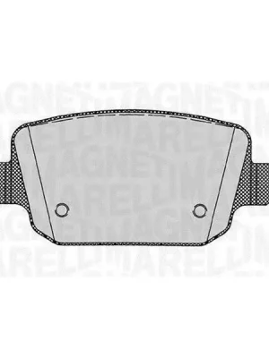 Sada brzdových destiček, kotoučová brzda MAGNETI MARELLI 363916060257 Nová Kolekce