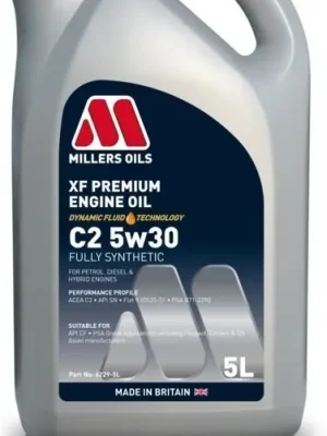 MILLERS OILS XF PREMIUM C2 5W30 5 L Vysoce Kvalitní