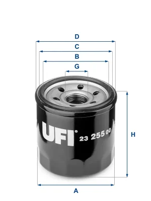 Olejový filtr UFI 2325500 Speciální Cena