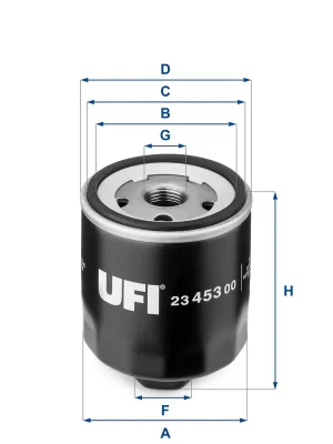 Olejový filtr UFI 2345300 Ihned K Objednání