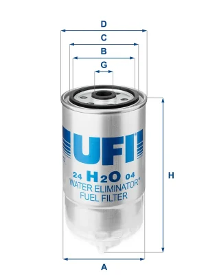Palivový filtr UFI 24H2O04 Cenová Bomba