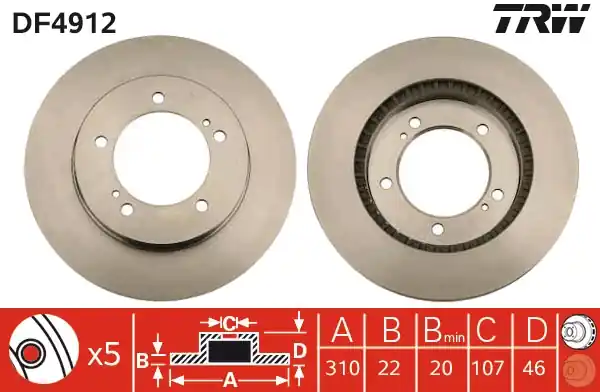 Cenová Bomba Brzdový kotouč TRW DF4912