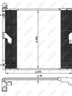 Kondenzátor, klimatizace NRF 350335 Poslední Šance