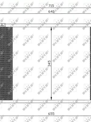Kondenzátor, klimatizace NRF 35373 Výprodej