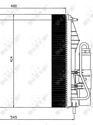 Cenově Výhodný Kondenzátor, klimatizace NRF 35547