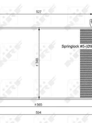 Kondenzátor, klimatizace NRF 35870 Časově Omezené