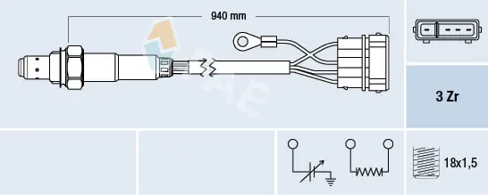 Lambda sonda FAE 77112 Cenový Hit