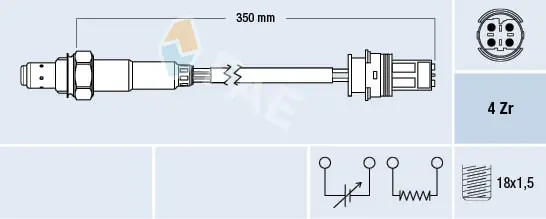 Lambda sonda FAE 77243 Expresní Doručení