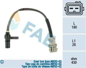 Nejlepší Volba Generátor impulsů, klikový hřídel FAE 79125
