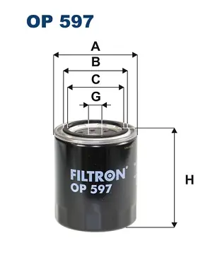 Autentický Olejový filtr FILTRON OP597