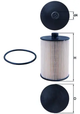 Palivový filtr MAHLE ORIGINAL KX226D Doprava Zdarma