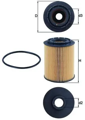 Olejový filtr MAHLE ORIGINAL OX160D Výprodej