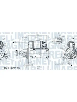 Doprava Zdarma Startér MAGNETI MARELLI 063721557410