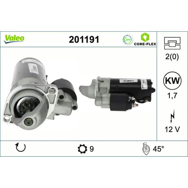 Startér VALEO 201191 Bezpečná Platba