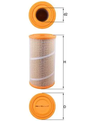 Přímo Od Výrobce Vzduchový filtr MAHLE ORIGINAL LX7080