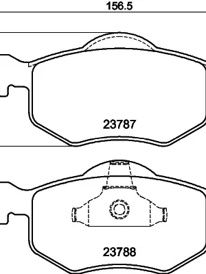 Must-Have Sada brzdových destiček, kotoučová brzda HELLA 8DB 355 010-141