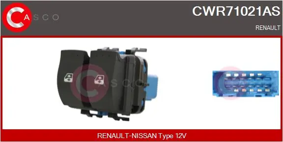 Spínač, zvedací zařízení oken CASCO CWR71021AS Akční Cena