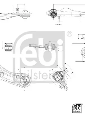 Řídicí páka, zavěšení kol FEBI BILSTEIN 183401 Poslední Šance