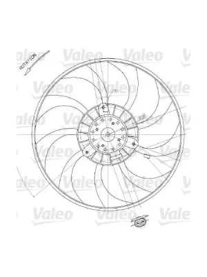 Větrák, chlazení motoru VALEO 698412 Zlevněný