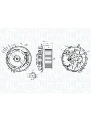 vnitřní ventilátor MAGNETI MARELLI 069412245010 Ihned K Objednání