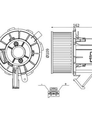 vnitřní ventilátor MAHLE AB 183 000S Zlevněný