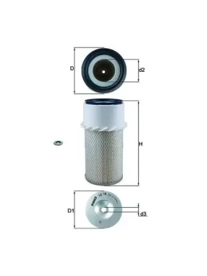 Vzduchový filtr MAHLE LX 16 Výprodej