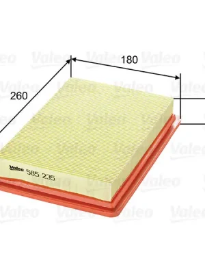 Levný Vzduchový filtr VALEO 585235