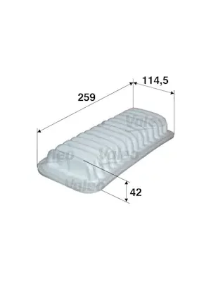 Horká Nabídka vzduchový filtr VALEO (plochý typ)