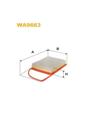 Vzduchový filtr WIX FILTERS WA9663 Novinka